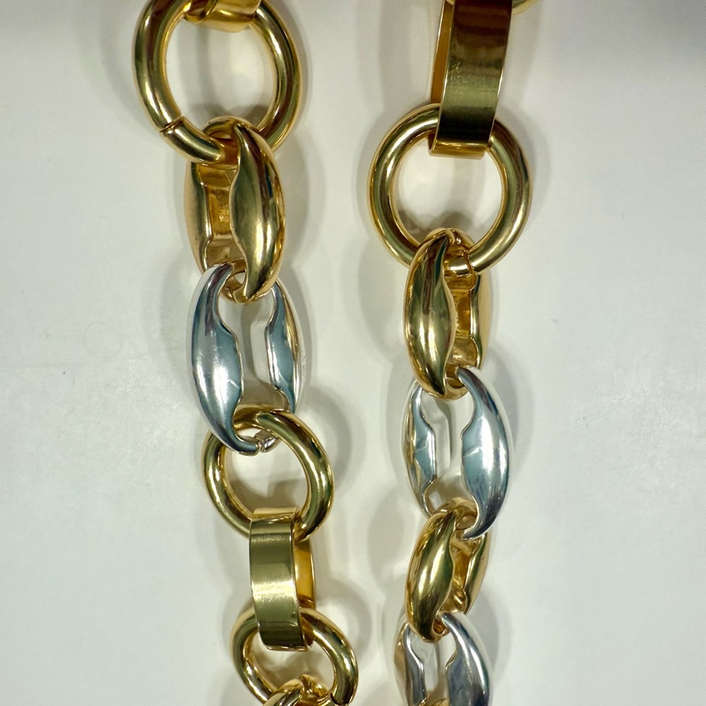 J. Crew mixed metal chainlink necklace - Picture 3 of 5